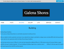 Tablet Screenshot of galenashores.com